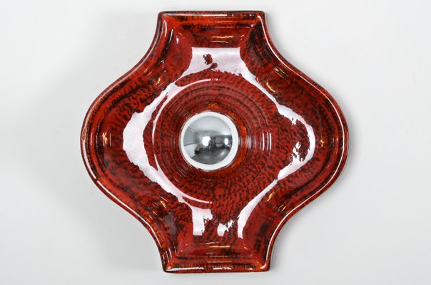 Fat Lava Ceramic Sconce from Hustadt Leuchten, 1970s-IV-743696