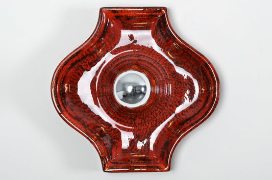 Fat Lava Ceramic Sconce from Hustadt Leuchten, 1970s