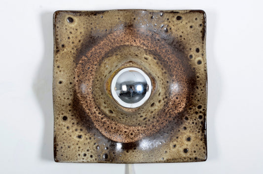 Fat Lava Ceramic Sconce from Hustadt Leuchten, 1970s