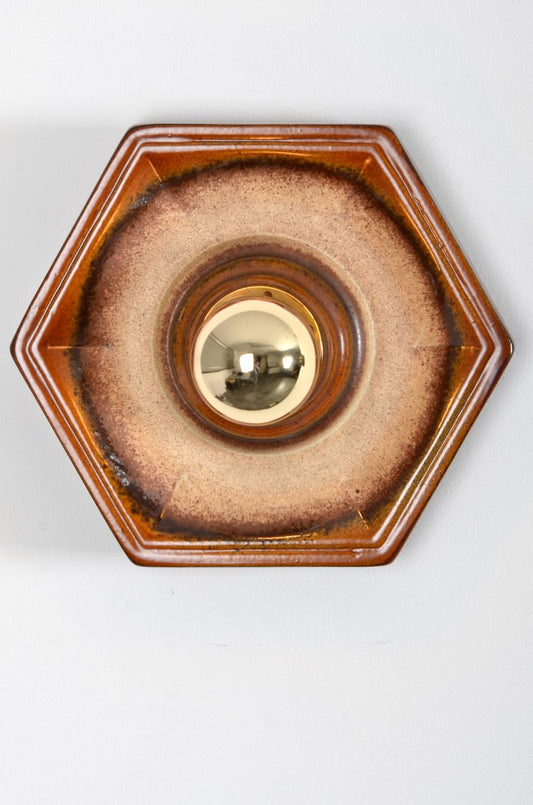 Fat Lava Ceramic Sconce from Hustadt Leuchten, 1970s