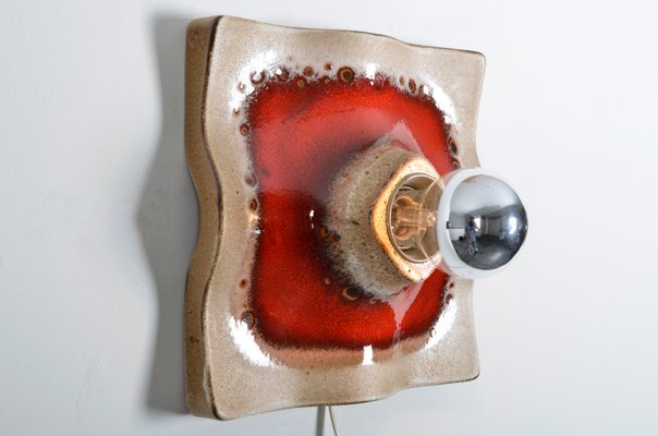 Fat Lava Ceramic Sconce from Hustadt Leuchten, 1970s-IV-743725