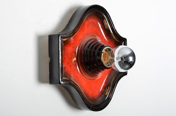 Fat Lava Ceramic Sconce from Hustadt Leuchten, 1970s-IV-743720