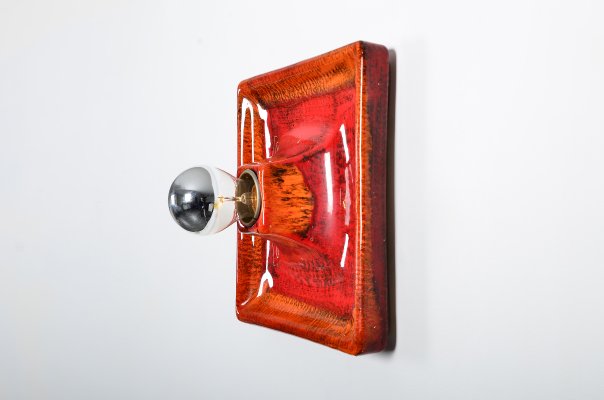 Fat Lava Ceramic Sconce from Hustadt Leuchten, 1970s-IV-851794