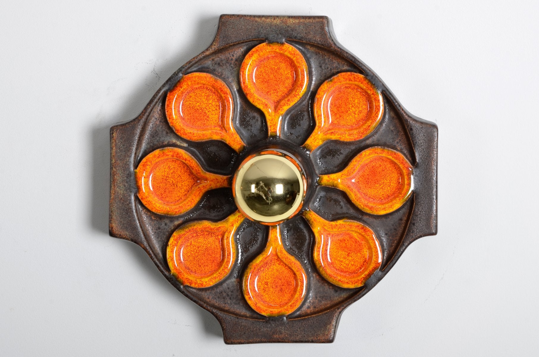 Fat Lava Ceramic Sconce from Hustadt Leuchten, 1970s