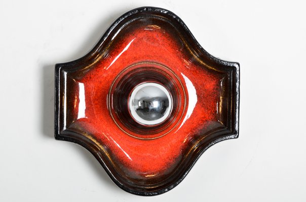 Fat Lava Ceramic Sconce from Hustadt Leuchten, 1970s-IV-743720