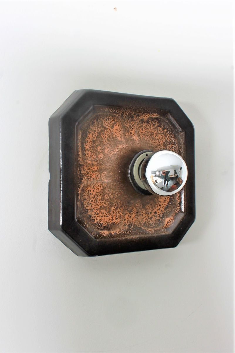 Fat Lava Ceramic Sconce from Hustadt Leuchten, 1970s