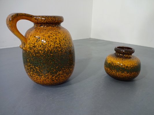 Fat Lava Ceramic Vases from Scheurich, 1970s, Set of 2-RDW-638937