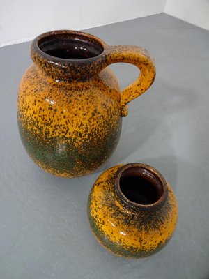 Fat Lava Ceramic Vases from Scheurich, 1970s, Set of 2-RDW-638937