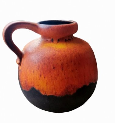 Fat Lava German Jug with Colored and Glazed Ceramic Handle, 1968-QRS-1719142