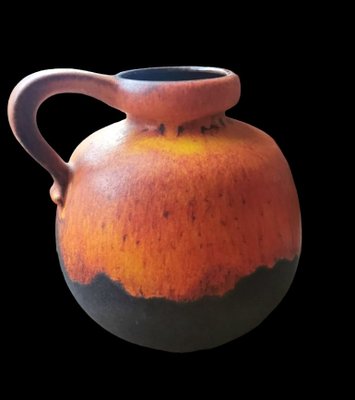 Fat Lava German Jug with Colored and Glazed Ceramic Handle, 1968-QRS-1719142