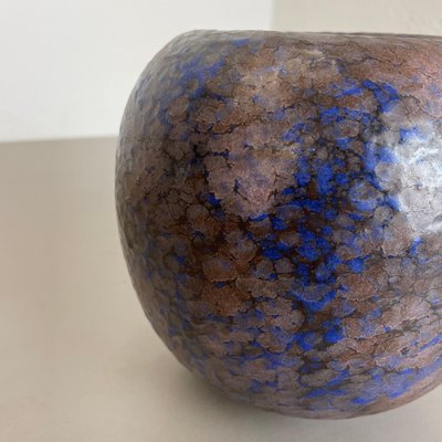 Fat Lava Multi-Color Pottery 802-2 Ball Vase attributed to Ruscha, 1970s-QZ-1735705