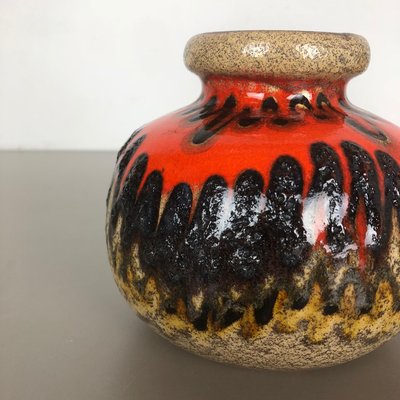 Fat Lava Multi-Color Pottery Vases from Scheurich, Germany, 1970s, Set of 2-QZ-1134669