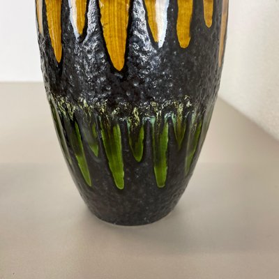 Fat Lava Multi-Color Vases from Scheurich, Germany, 1970s, Set of 2-QZ-1437217