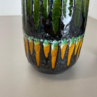 Fat Lava Multi-Color Vases from Scheurich, Germany, 1970s, Set of 2-QZ-1437217