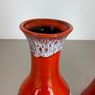 Fat Lava Op Art Pottery Vase from Jasba Ceramics, Germany, Set of 2-QZ-1308839