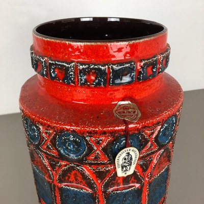 Fat Lava Pottery 92 35 Vase by Bay Ceramics, Germany, 1960s-QZ-1147723