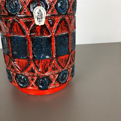 Fat Lava Pottery 92 35 Vase by Bay Ceramics, Germany, 1960s-QZ-1147723