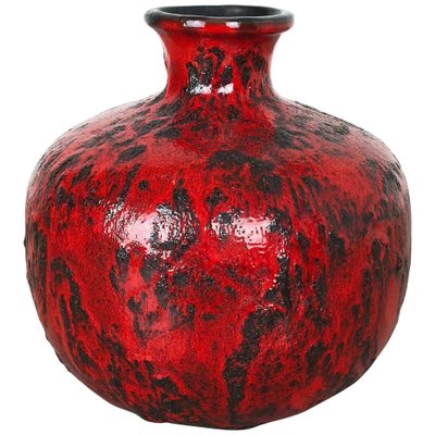 Fat Lava Pottery Vase by Gräflich Ortenburg, Germany, 1960s-QZ-1052945