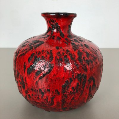 Fat Lava Pottery Vase by Gräflich Ortenburg, Germany, 1960s-QZ-1052945