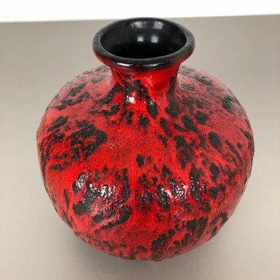 Fat Lava Pottery Vase by Gräflich Ortenburg, Germany, 1960s-QZ-1052945