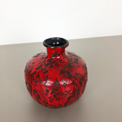 Fat Lava Pottery Vase by Gräflich Ortenburg, Germany, 1960s-QZ-1052945