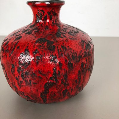 Fat Lava Pottery Vase by Gräflich Ortenburg, Germany, 1960s-QZ-1052945