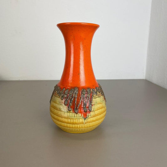 Fat Lava Pottery Vase from Jasba Ceramics, Germany, 1970s