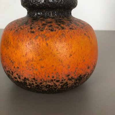 Fat Lava Pottery Vases from Scheurich, Germany, 1970s, Set of 2-QZ-1153029