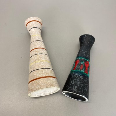 Fat Lava Pottery Vases from Scheurich, Germany, 1970s, Set of 2-QZ-1308837