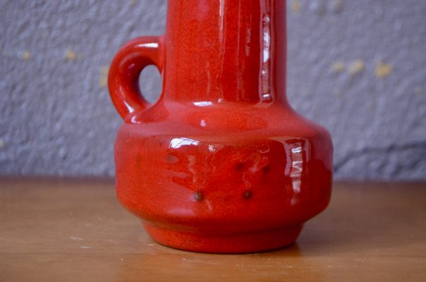 Fat Lava Scandinavian Pitcher Vase in Red Color from Kreutz Keramik-AIU-2018464