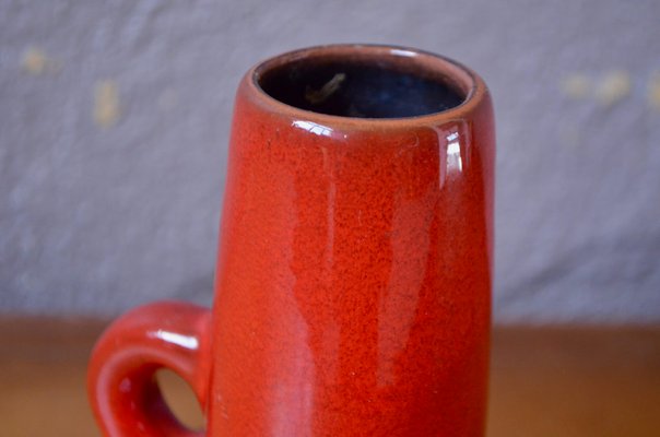 Fat Lava Scandinavian Pitcher Vase in Red Color from Kreutz Keramik-AIU-2018464