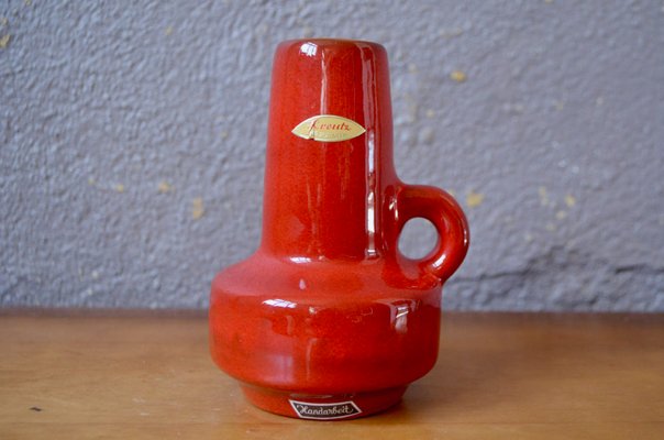 Fat Lava Scandinavian Pitcher Vase in Red Color from Kreutz Keramik-AIU-2018464