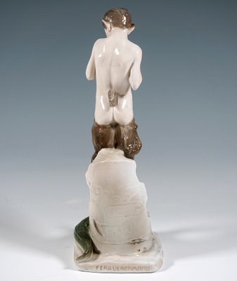 Faun with Crocodile Figurine in Porcelain from Rosenthal, Germany, 1924-EMT-1704065