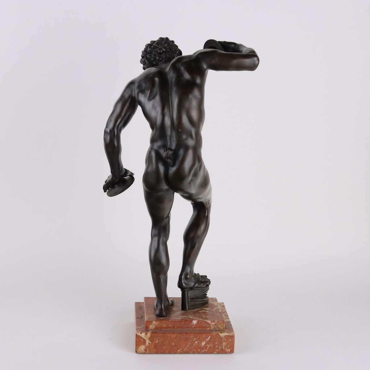 Faun with Cymbals, Bronze on Marble Base, 1890s