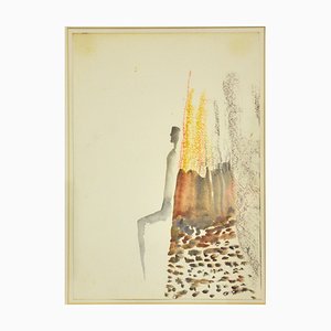 Fausto Melotti, Untitled, Watercolor, 1977-ZCI-808294