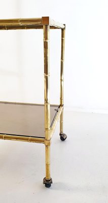 Faux Bamboo Bar Cart from Maison Baguès, France, 1970s-FO-1416494