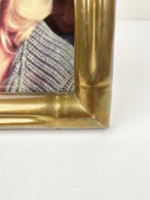 Faux Bamboo Brass Picture Frame by Tommaso Barbi, Italy, 1970s-LYQ-1171374