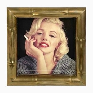 Faux Bamboo Brass Picture Frame by Tommaso Barbi, Italy, 1970s-LYQ-1171374