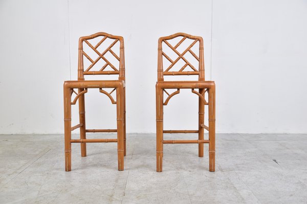 Faux Bamboo Children Chairs, 1960s, Set of 2-IRH-1451983