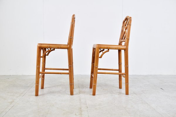 Faux Bamboo Children Chairs, 1960s, Set of 2-IRH-1451983