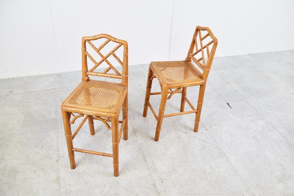 Faux Bamboo Children Chairs, 1960s, Set of 2-IRH-1451983