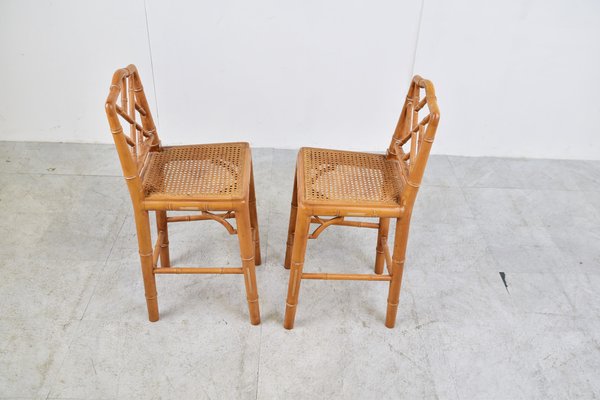 Faux Bamboo Children Chairs, 1960s, Set of 2-IRH-1451983