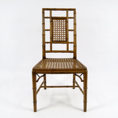 Faux Bamboo Dining Chairs, 1970s, Set of 2-BH-1100243