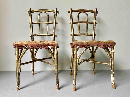 Faux Bamboo Parlor Chairs from Thonet, Set of 2-DKC-941293