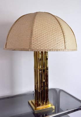 Faux Bamboo Regency Brass Lamp, France, 1970-EJE-1028489