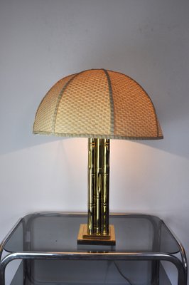 Faux Bamboo Regency Brass Lamp, France, 1970-EJE-1028489