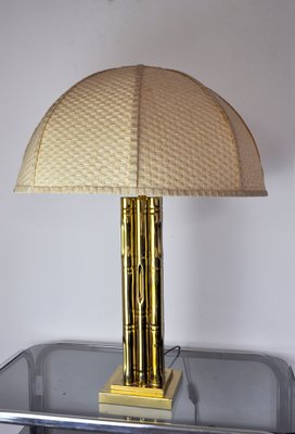 Faux Bamboo Regency Brass Lamp, France, 1970-EJE-1028489