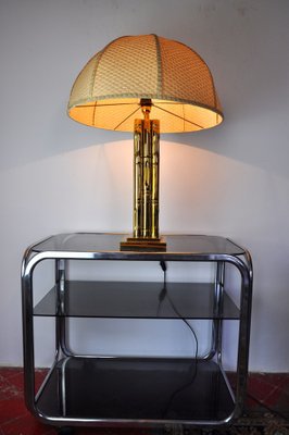 Faux Bamboo Regency Brass Lamp, France, 1970-EJE-1028489