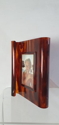 Faux Tortoise Acrylic Glass Picture Frame, Italy, 1970s-FO-1425744