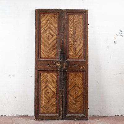 Faux Wooden Door with Lacquered Front and Backwards-RAQ-1768061